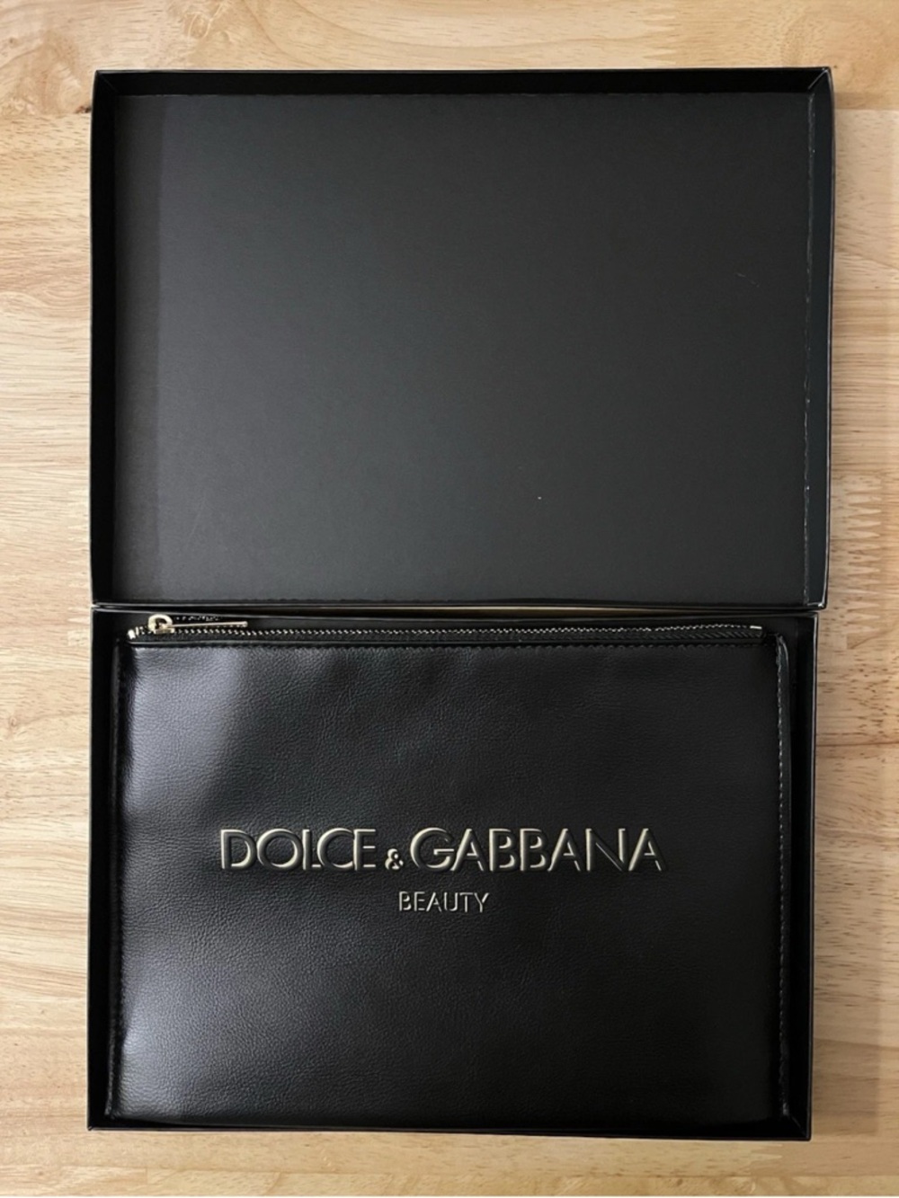 Dolce & Gabbana Black and Gold Beauty Pouch